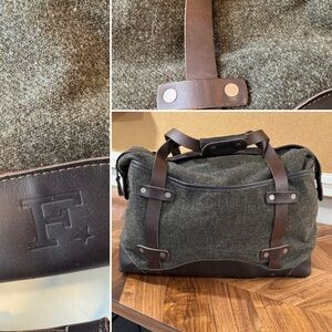 Faribault Woolen Mill Company Limited Edition Weekender Duffle Bag Leather/Wool